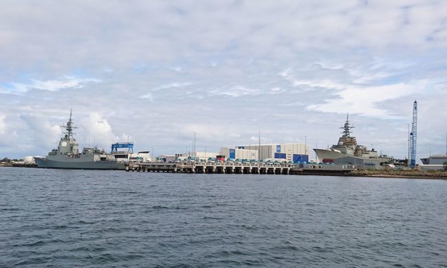 HMAS_Hobart_and_Brisbane_at_ASC_Osborne
