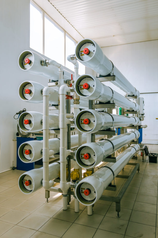 installation of industrial membrane devices