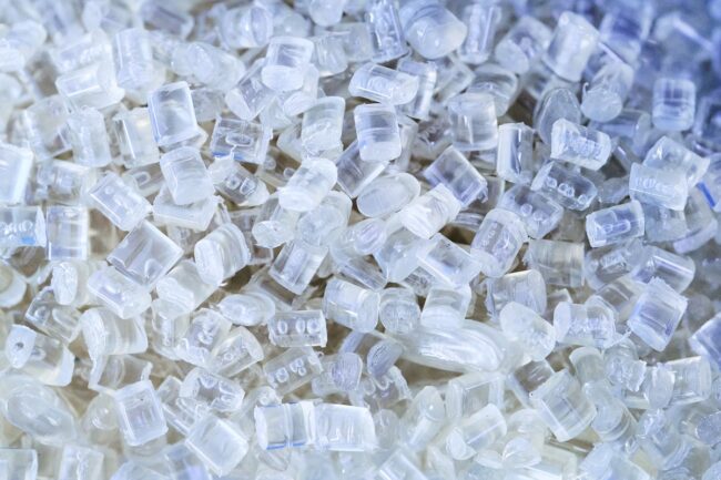 Enzymatically recycled plastic pellets