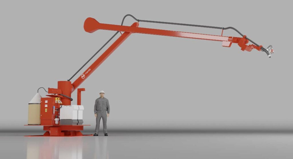 FBR unveils Mantis welding robot with 8-metre reach for heavy industry