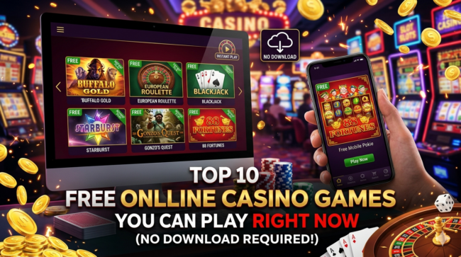 Top 10 Free Online Casino Games You Can Play Right Now