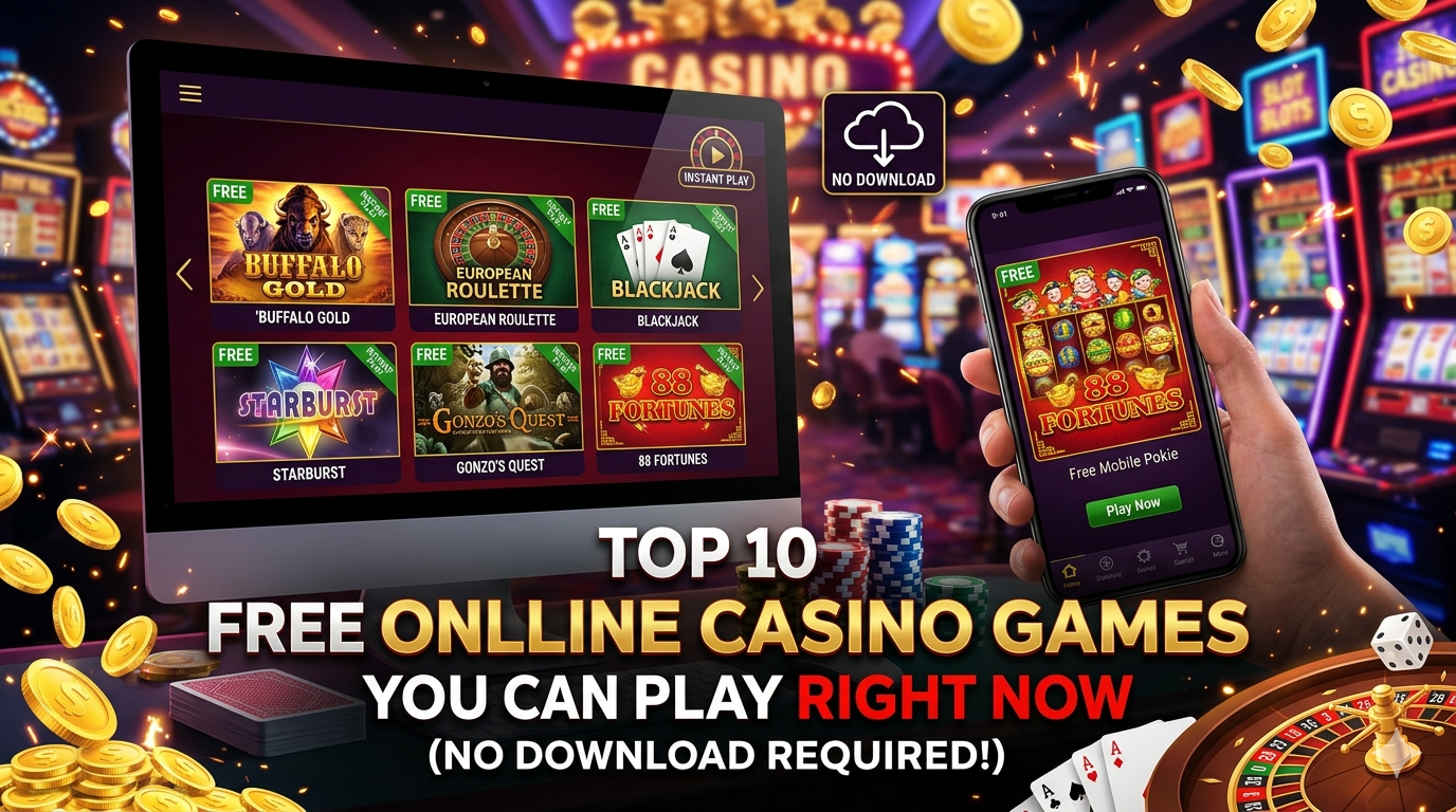 Top 10 Free Online Casino Games You Can Play Right Now