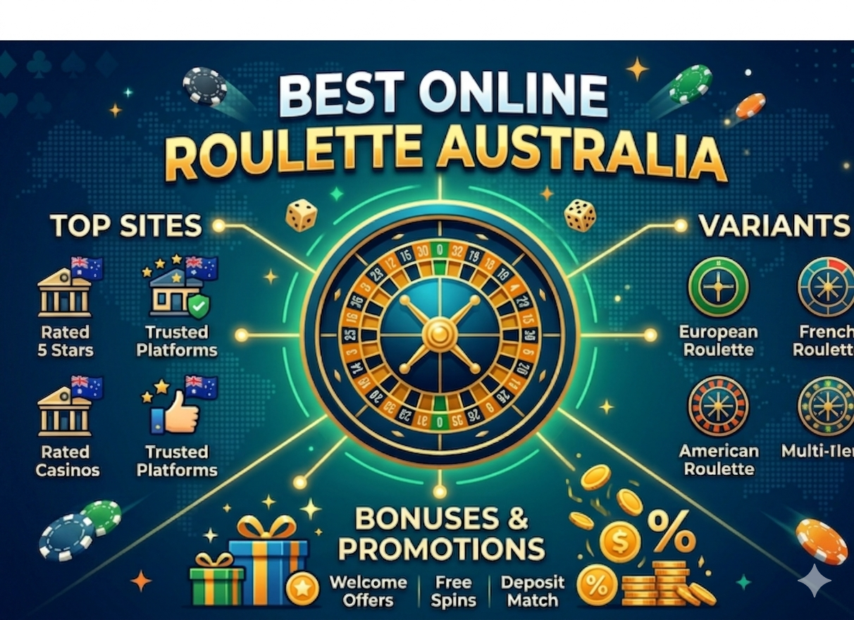 Best Online Roulette Australia: Top Sites, Variants & Bonuses
